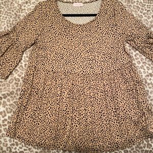 Pink lily short sleeve top